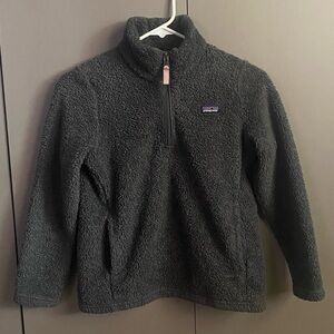 Patagonia Girls’ Los Gatos Quarter Zip In Forge Grey